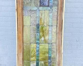 stained glass door