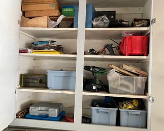If you open the garage cabinet, you'll find a few of the smaller to medium items. Come poke around and find some treasures!