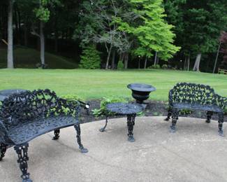 Beautiful Outdoor Cast Iron Furniture / Lots!