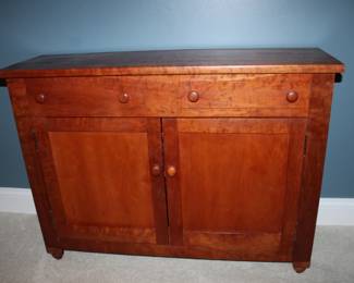 Antique Cherry Console Cabinet