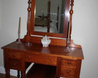 Antique Cherry Dressing Table / Dresser