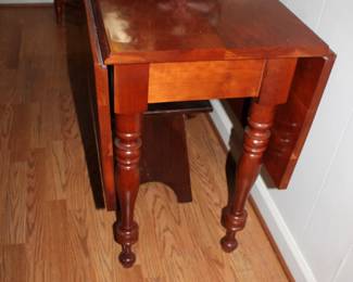 4 of 4 Antique Drop Leaf Cherry Table
