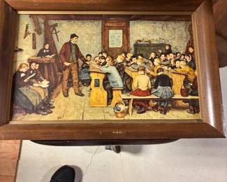 Picture of a school master with students