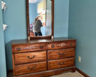 Dresser with mirror