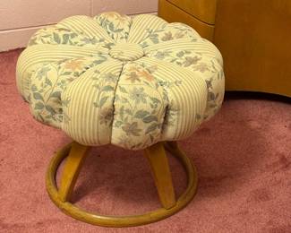 Heywood Wakefield Vanity Poof Stool