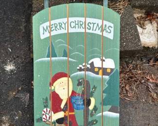 045 decoratedchristmashangingsled