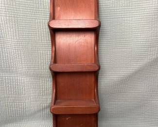 029 vintagewallmountedwoodenspicerack