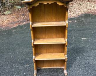 078 vintagefourshelfwoodenbookcasescall