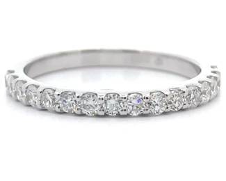 Classic 0.50 Carat Diamond Semi-Eternity Ring