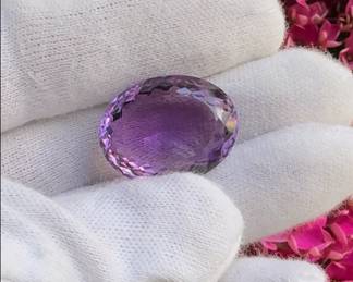 31.60 Carat Natural Amethyst; Loose Gemstone