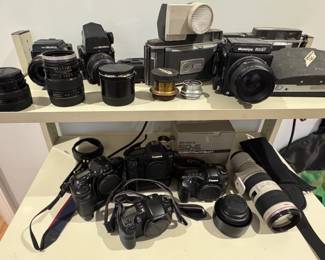 Canon Cameras, Bronica SQ Medium Format Cameras, Antique Cameras