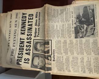 Kennedy Assination Paper, The Baltimore Sun