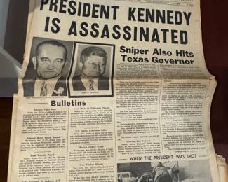 Kennedy Assination Paper, The Baltimore Sun
