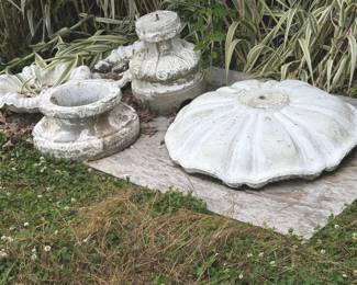 CONCRETE BIRD BATH