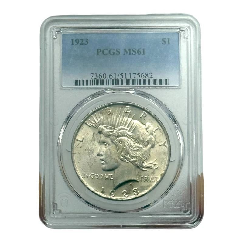 1923 Peace Silver Dollar; PCGS MS61