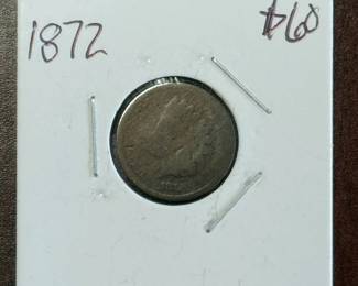 1872 Indian Head Cent