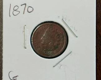 1870 Indian Head Cent