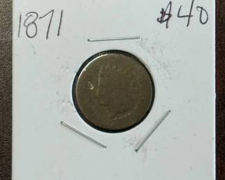 1871 Indian Head Cent