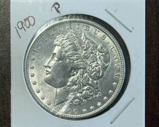 1900 P Morgan Silver Dollar; Higher Grade