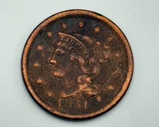 1851 Large Cent