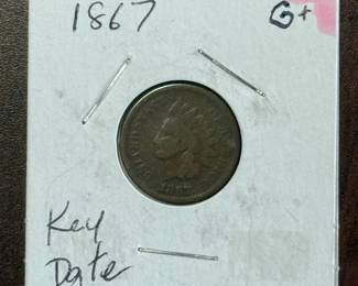 Key Date! 1867 Indian Head Cent