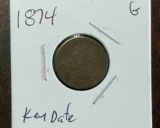Key Date! 1874 Indian Head Cent