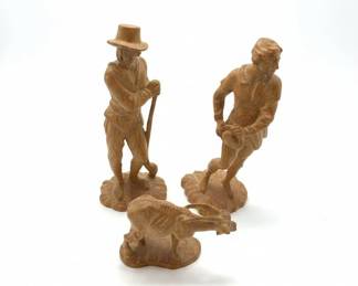 Carved Wooden Figures of Men
