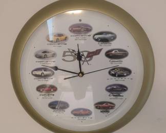 Chevrolet Corvette th Anniversary Wall Clock