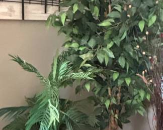 Artificial Ficus Tree with Decorative Branches and Accent Lights
