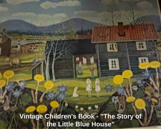 Vintage Childrens Book  The Story of the Little Blue House