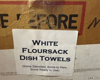 White Floursack Dish Towels