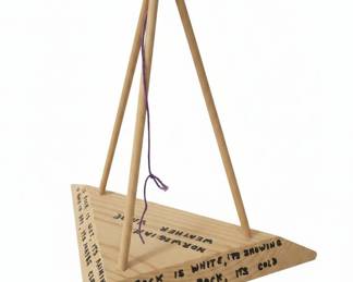 Handmade Folk Art Weather Stick