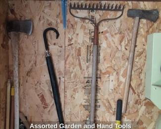 Assorted Garden and Hand Tools