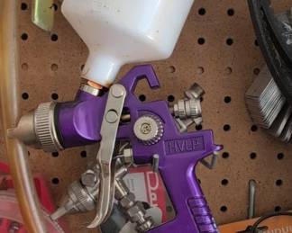 Purple Harbor Freight Central Pneumatic HVLP Spray Gun