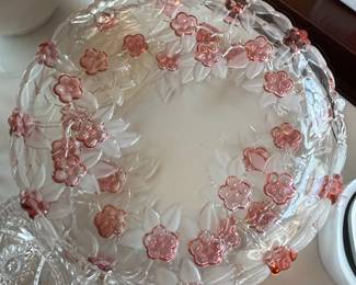 Mikasa Carmen Rose Crystal Platters