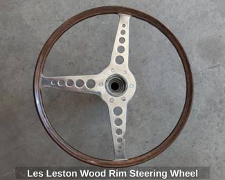 Les Leston Wood Rim Steering Wheel