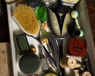 Vintage Assorted Ephemera Collection with Grooming Items