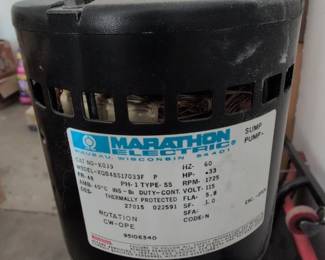 Marathon Electric Sump Pump Motor second image