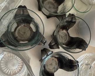 Set of Kitty Glass Tumblers