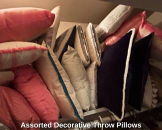 Assorted Decorative Throw Pillows