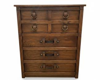 Mission Style Oak Dresser