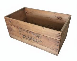 C. Gotzian and Co. Boots  Shoes Wooden Crate second image