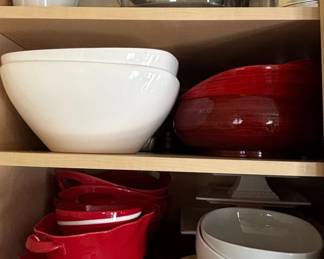 Ceramic Bowls and Plates, including Staub and Corelle
