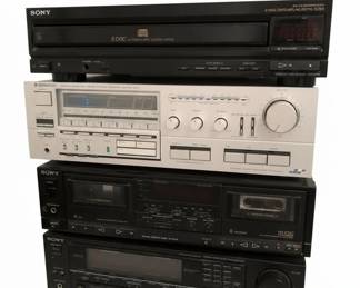 Sony Disc CD Changer and Kenwood Stereo Receiver System