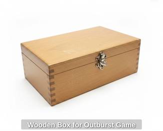 Wooden Box for Outburst Game