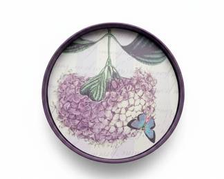 Vintage Hydrangea and Butterfly Decoupage Trinket Box