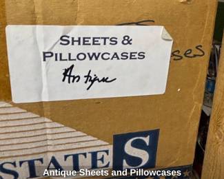 Antique Sheets and Pillowcases