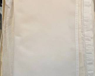 Linen White Cotton Tablecloth Set