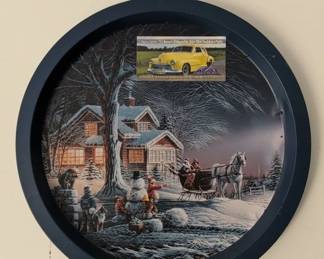 Rodin Wildlife Art Collector Series Aarons Oldsmobile Decorative Tray