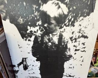 Vintage Black and White Photograph of a Child
